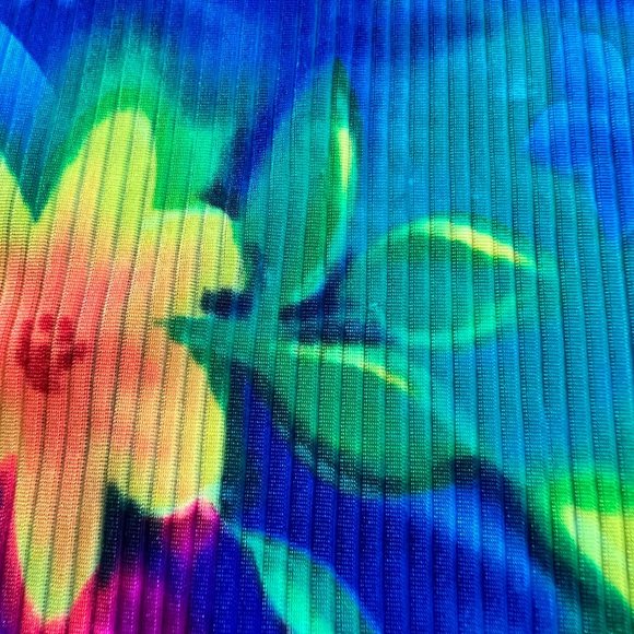 Vintage Catalina Tye Dye Floral Print Beach Swim Cover Up Kids L - Picture 5 of 6